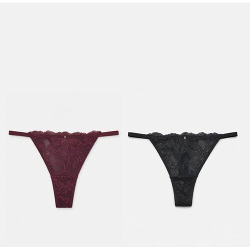 Sinsay String gaćice s čipkom 2 pack Slike