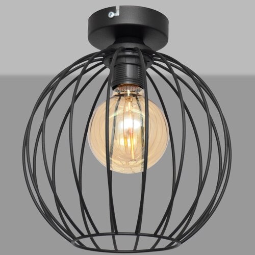  Plafonski luster MERCURE 1xE27/15W/230V, prečnik 24 cm, crne boje Slike