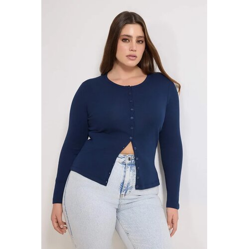 Trendyol ženska bluza Tbbss26Af00010, tamnoplava Cene