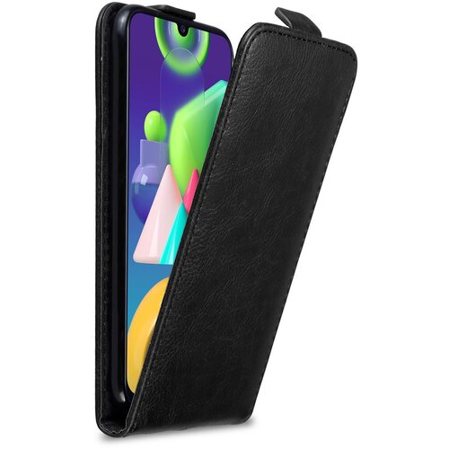 Cadorabo Ohišje, združljivo z Samsung Galaxy M21 / M30s v nočna črna - Zaščitni ovitek v obliki flipa z magnetnim zapiranjem, (20565118) Cene