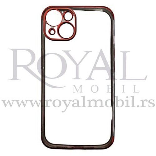  silikonska futrola sa niklovanim obodom za samsung A205/A305 galaxy A20/A30 crvena --P1 Cene