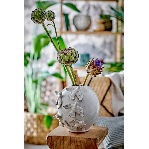 Bloomingville &amp;amp; Bloomingville Mini Kremno bela lončena vaza (vi&amp;scaron;ina 25 cm) Abira &amp;ndash; Bloomingville Slike