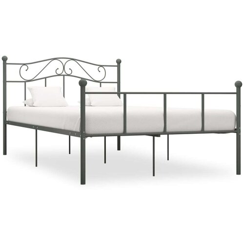  Za krevet sivi metalni 120 x 200 cm Slike