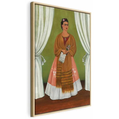  Slika - Frida Kahlo – Self-Portrait Dedicated to Leon Trotsky 80x120 U prirodnom drvenom okviru Cene