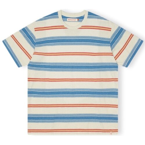 Revolution Majice &amp;amp; Polo majice T-Shirt Loose 1363 - Blue Večbarvna Slike