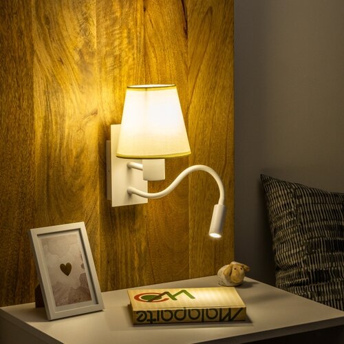  Brilagi - LED zidna lampa NUBILA 1xE27/25W/230V + LED/3W bela/krem Slike