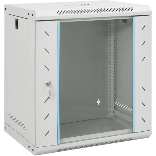 vidaXL Stenska omrežna omarica 12U 19" IP20 53x40x60 cm Cene