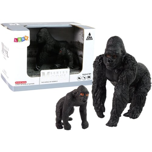  Set of 2 Gorillas figurines Animals of the World series Cene