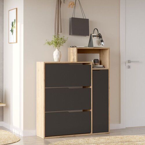 Hanah home stalak za cipele, antracit Slike