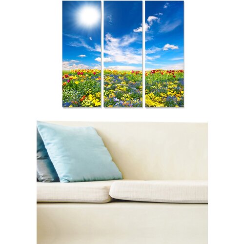 Wallity MDF1418756 multicolor decorative mdf painting (3 pieces) Slike