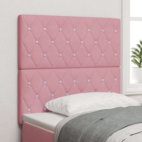 vidaXL naslon za glavu s kristalnim gumbima tufted ružičasti 100 cm bar&scaron;un  naslon za glavu s kristalnim gumbima tufted ružičasti 200 c Cijene