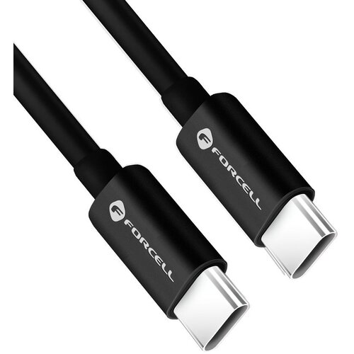  USB C na USB C kabel Forcell F-Energy QC4.0 PD 3A 60W 25 cm crni Slike