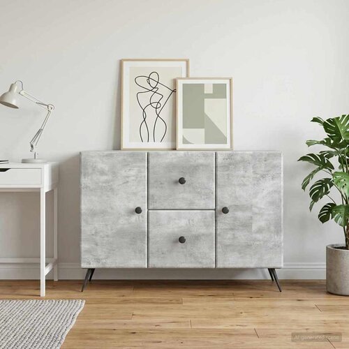  Kreveta Betonska siva 89 x 34,5 x 60 cm Konstruirano drvo Cijene