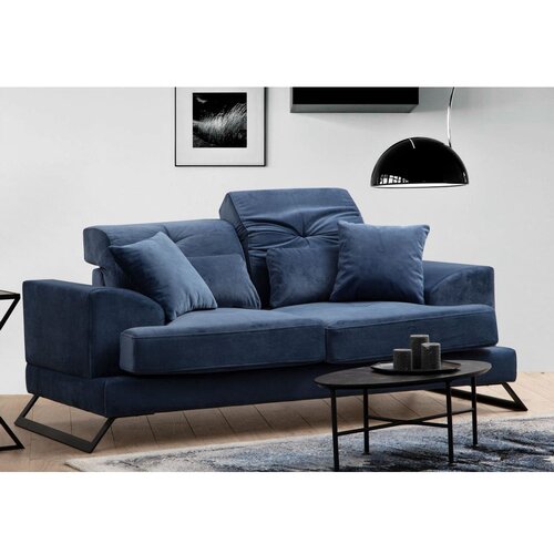 Sofa dvosed Frido Navy Blue Slike