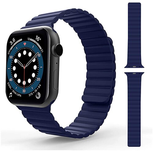  Silikonska narukvica za Apple Watch sa magnetom plava 42/ 44/ 45/ 49 mm Cene