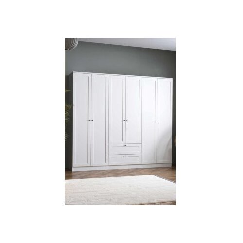 Hanah home Ormar Terra 6 182, 205 x 182 x 52 cm, Bijeli Cijene