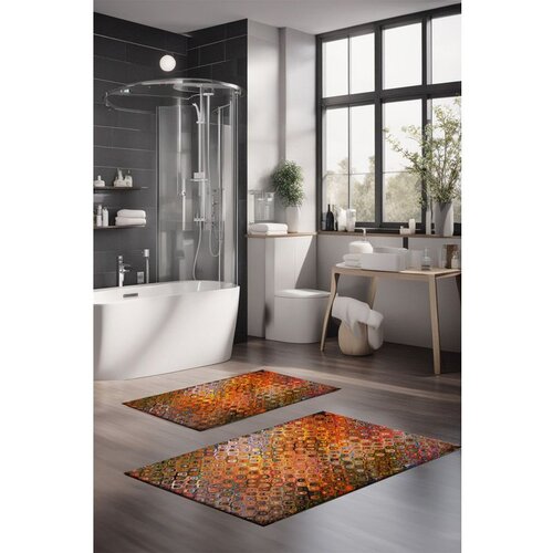  CT-5010 multicolor bathmat set (2 pieces) Cene