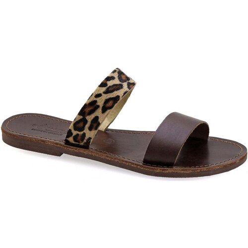 Emmanuela Handcrafted For You Slide sandale sa uzorkom zmijske koze &amp;quot;Milos&amp;quot; Multicolour Slike