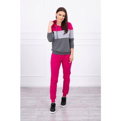 Kesi Set with colorful stripes fuchsia+gray Cijene