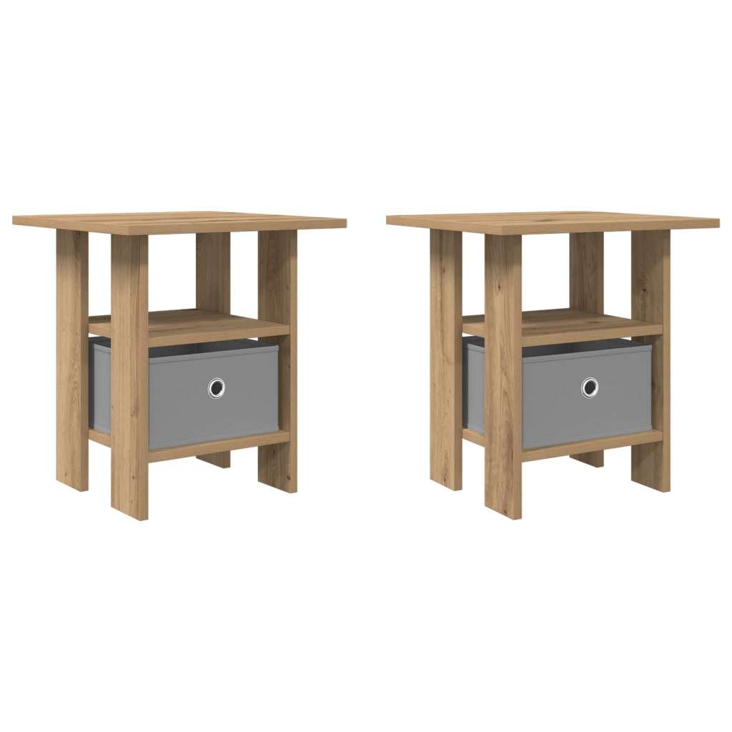  Noćni ormarić s ladicama 2 pcs Umjetnički hrast 41 x 40 x 45 cm - hrast artisan 2 Slike