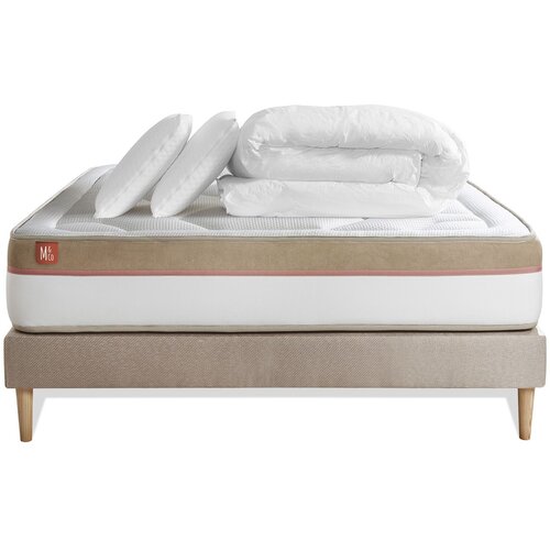 Marmottes & Co Celoten paket za posteljo - Vzmetnica 160x200 cm + vzmetnica z letvami (komplet) + 2 vzglavnika + odeja - Le Cosy, (21613532) Cene
