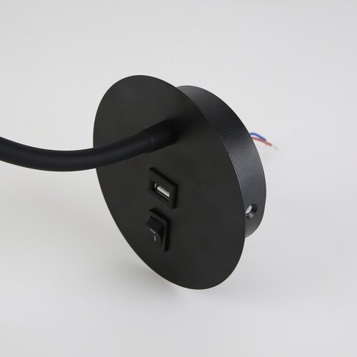  Brilagi -LED Fleksibilna zidna lampa sa USB portom MAYA LED/3W/230V crna/zlatna Slike