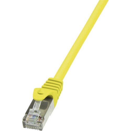 Logilink CP1067S RJ45 omrežni kabel\, Patch kabel CAT 5e F/UTP 3.00 m rumena z za&amp;scaron;čitnim zapornim zatičem 1 kos, (20418841) Slike
