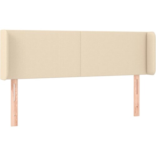 Maison Chic Vzglavna omarica - Nočna omarica - Posteljna omarica z ušesi krem 147x16x78/88 cm blago, (21712597) Cene