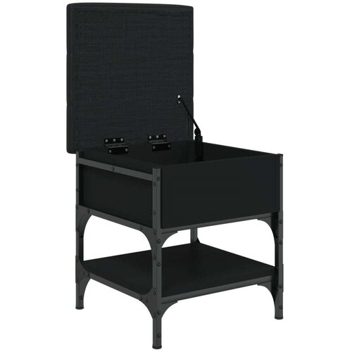 Klupa za cipele crna 42 x 42 x 45 cm od konstruiranog drva Slike