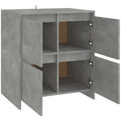  Komoda siva boja betona 70x41x75 cm od konstruiranog drva Slike