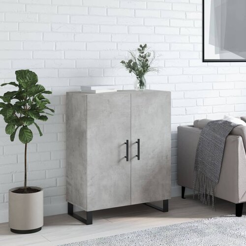 VidaXL Komoda siva boja betona 69 5x34x90 cm od konstruiranog drva Slike