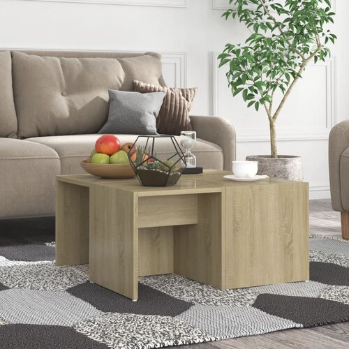 Furnova Klubske mizice 4 kosi sonoma hrast 33x33x33 cm iverna plošča, (21915225) Cene