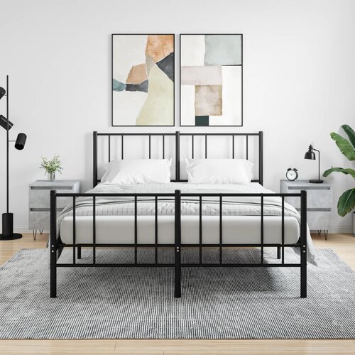  Noćni ormarići 2 kom boja betona 40x35x50 cm konstruirano drvo Slike
