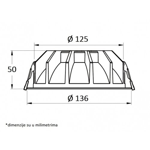 Bb Link led ugradna svetiljka 118001-5 20W 4000K Slike