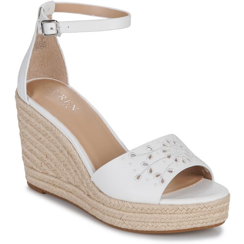 Polo Ralph Lauren HAANA-ESPADRILLES-WEDGE Bijela Slike