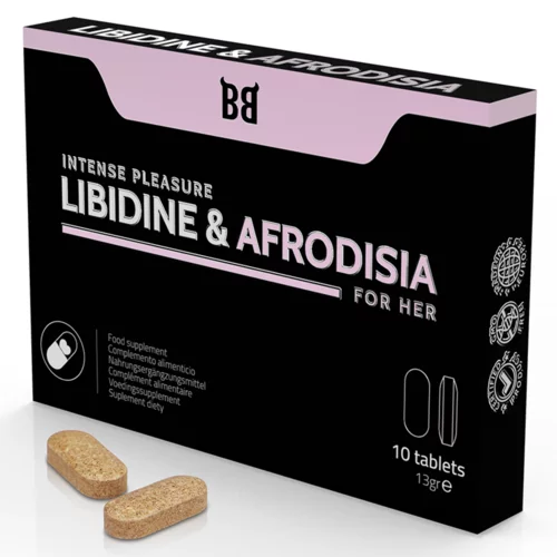 BlackBull By Spartan Tablete za ženske - Libidine & Afrodisia Intense Pleasure, 10 kos