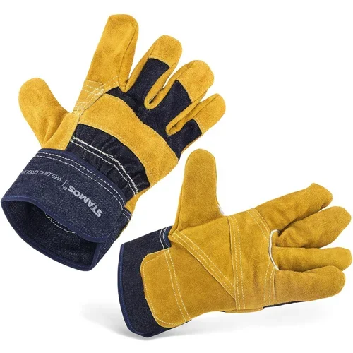Stamos Germany Zaščitne usnjene delovne rokavice z XXL manšetami, (21121455)