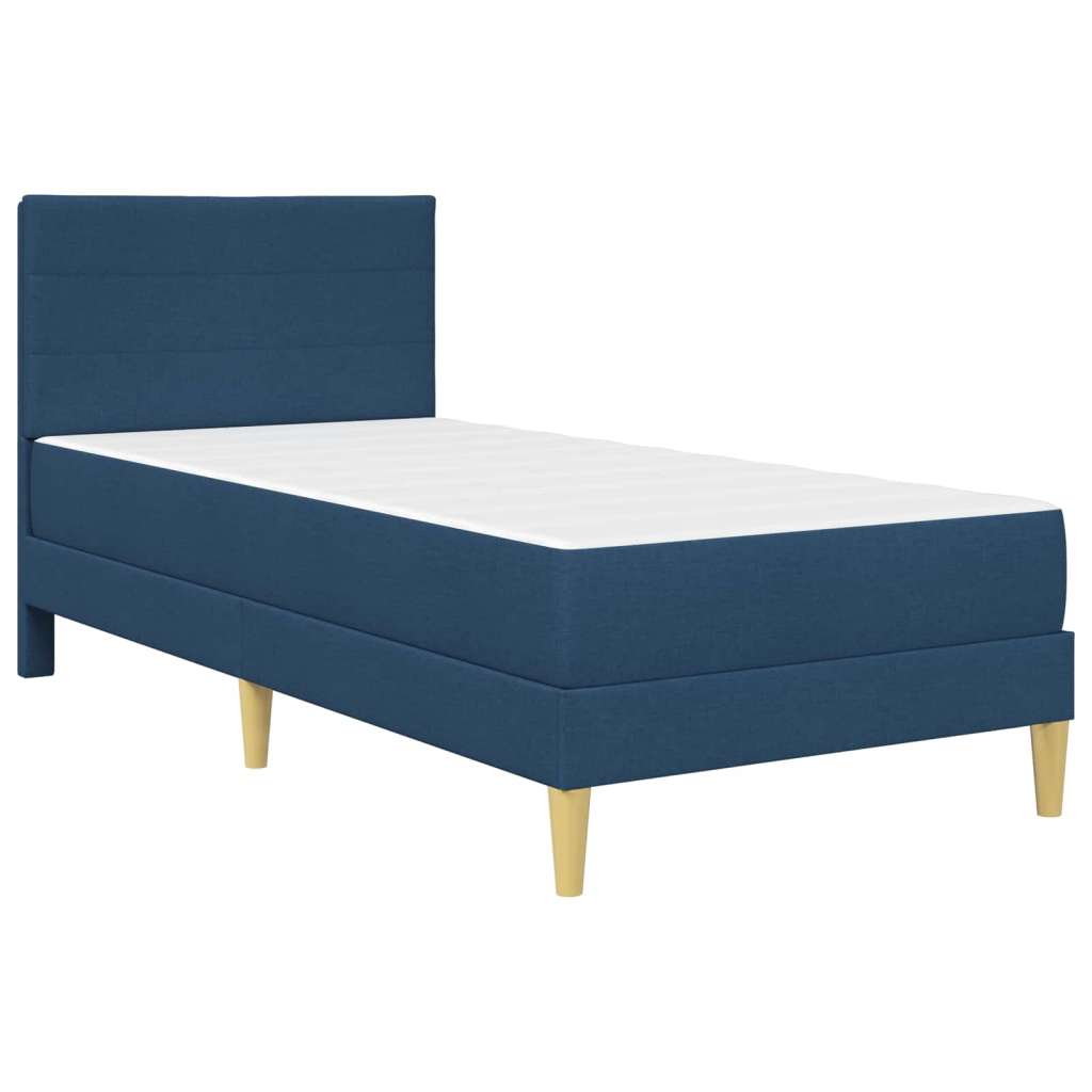  Okvir za krevet Plava 100 x 200 cm Poliester - Plava 100 x 200 cm Slike