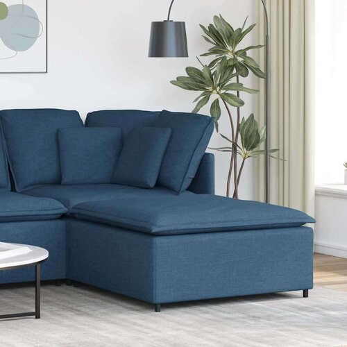  Modularni kauč s podnožjem  plavi 100x100x48 cm - Plava tabure Cijene