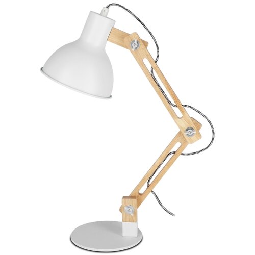  Stona lampa 1xE27/40W/230V bela Slike