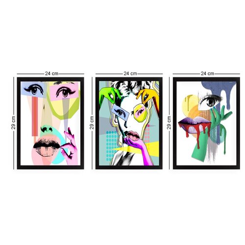 Wallity Set uramljenih slika SET_037, 3 Dela Cene