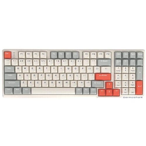  Darmoshark K7 pro bežična gaming tipkovnica bijela, uk layout Slike
