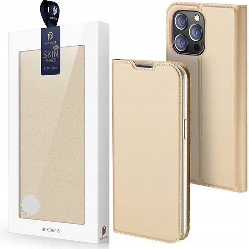 Dux ducis Knjigasta futrola Skin Pro za Apple iPhone 14 Pro Max - Zlatna Cene