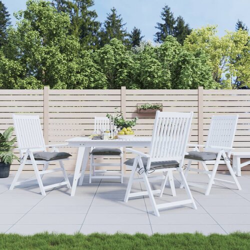 VidaXL Blazine za stole 4 kosi sive 40x40x7 cm oxford tkanina Slike