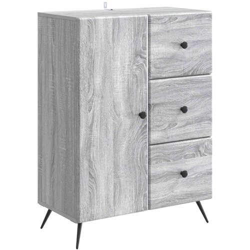  Kreveta Siva sonoma 66 x 34,5 x 90 cm Konstruirano drvo Slike