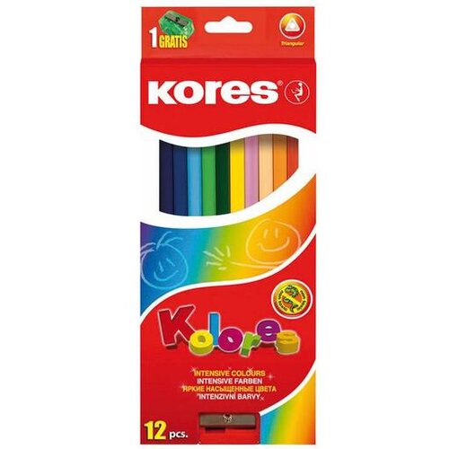 Kores barvice KO93312 trikotne, 12 kos Cene