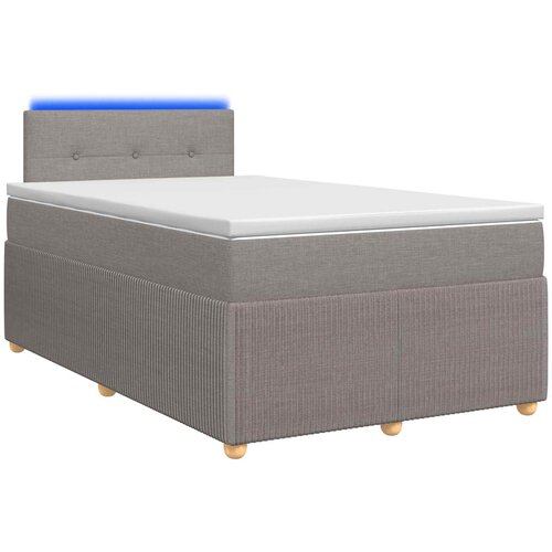  Boxspring krevet s madracem Sivosmeđa 120 x 190 cm Tkanina Slike