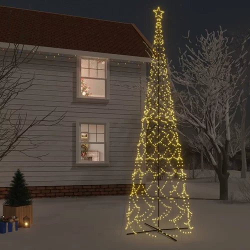  Stožasto božićno drvce toplo bijelo 3000 LED žarulja 230x800 cm
