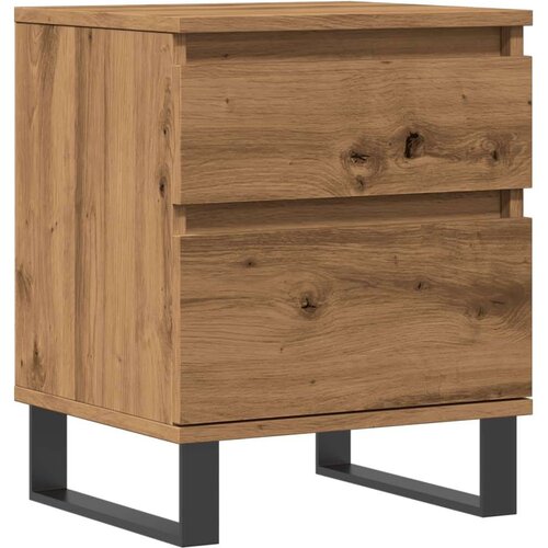 VidaXL Noćni ormarić Artisan hrast 40x35x50 cm izrađeno drvo Slike