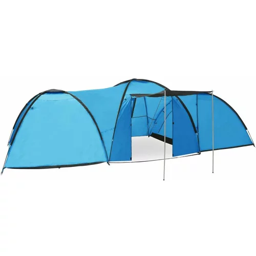  Iglu šator za kampiranje 650 x 240 x 190 cm za 8 osoba plavi